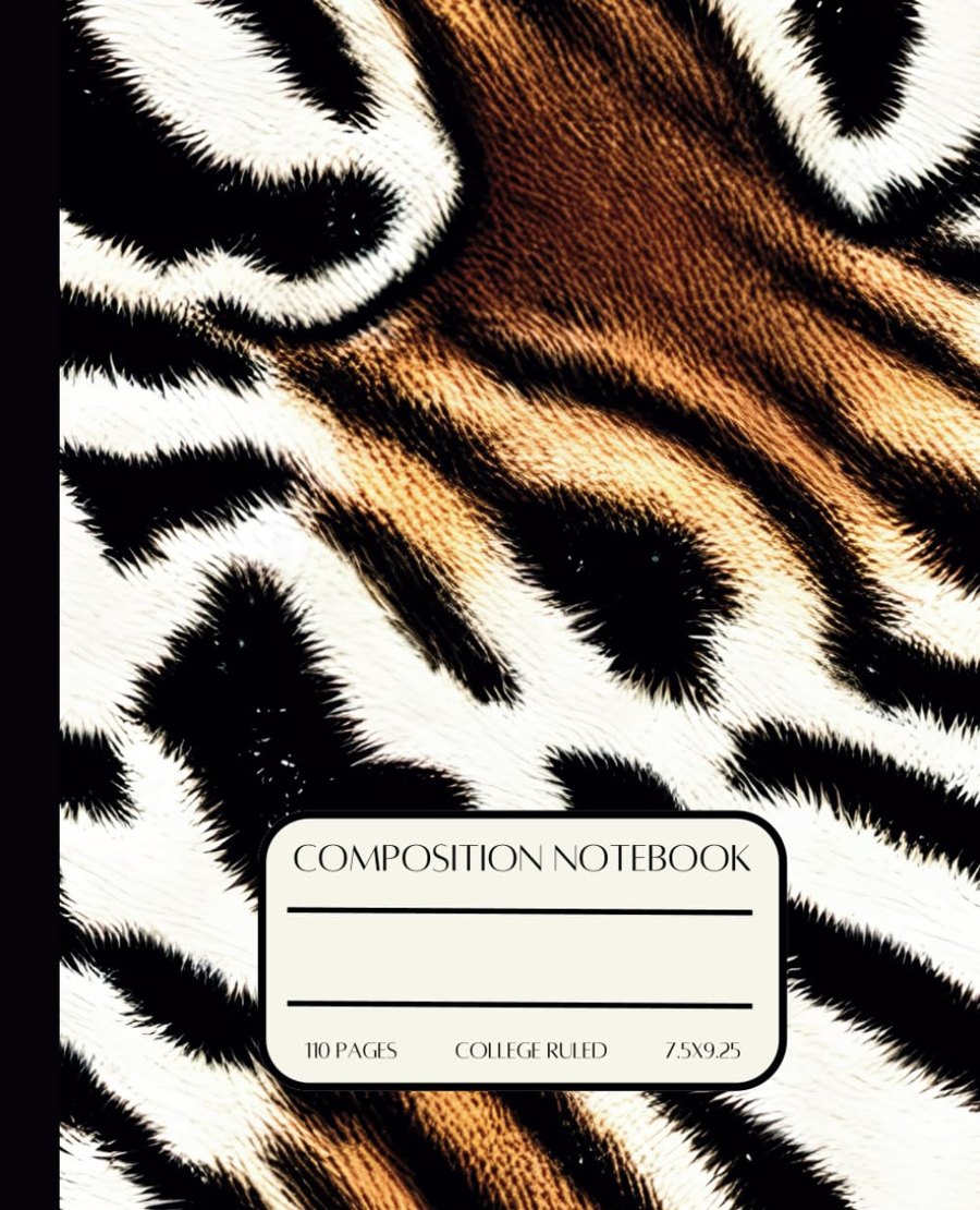 Tiger Print II Composition Notebook cover