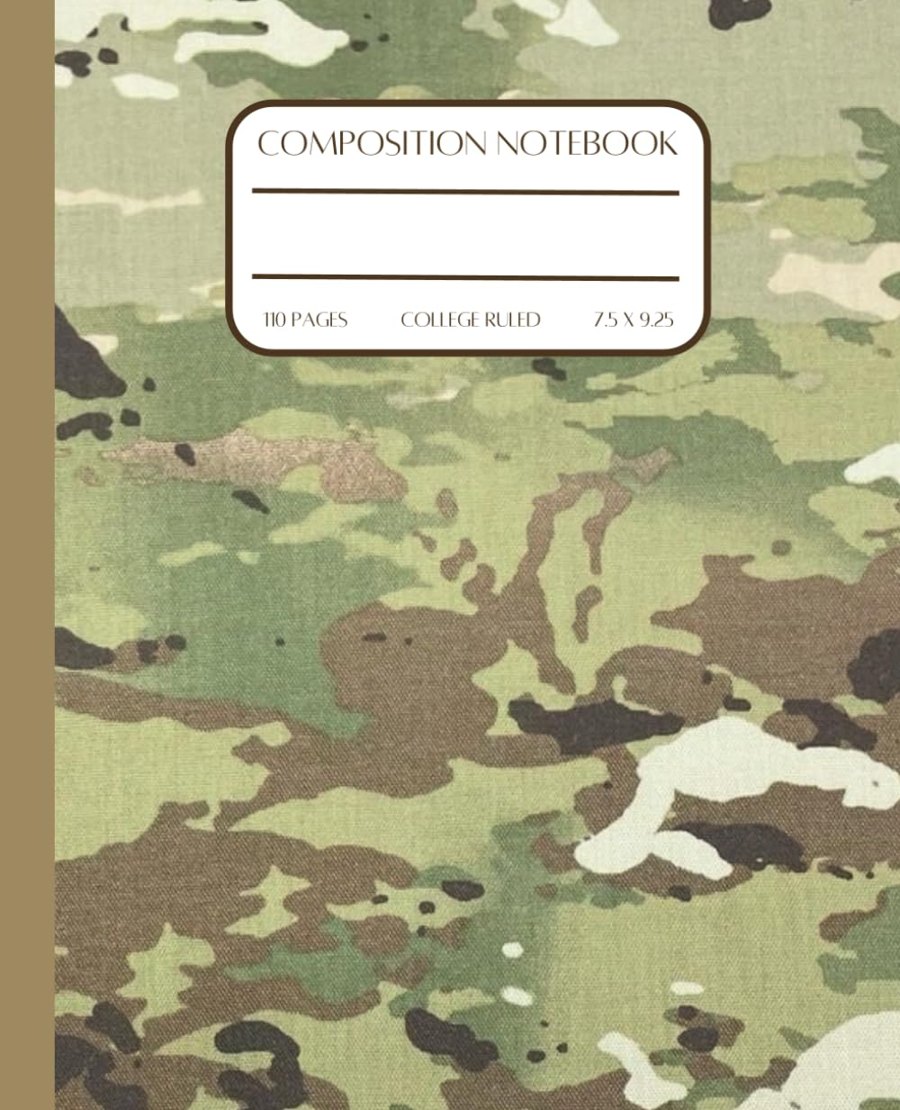 Army OCP Composition Notebook cover