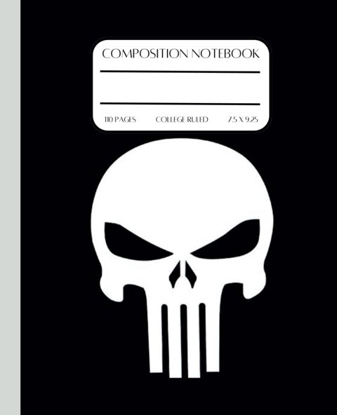 Skull Composition Notebook cover