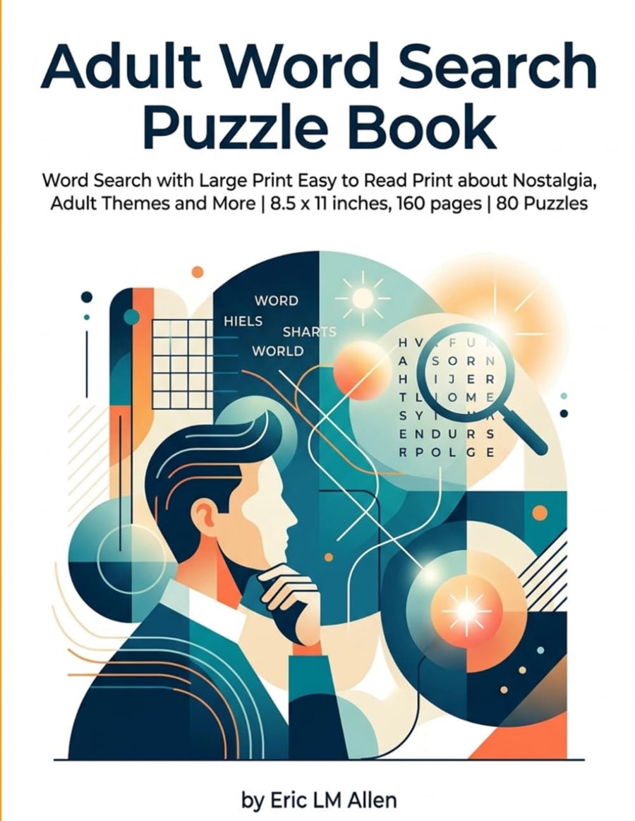 Adult Word Search Puzzle Book cover