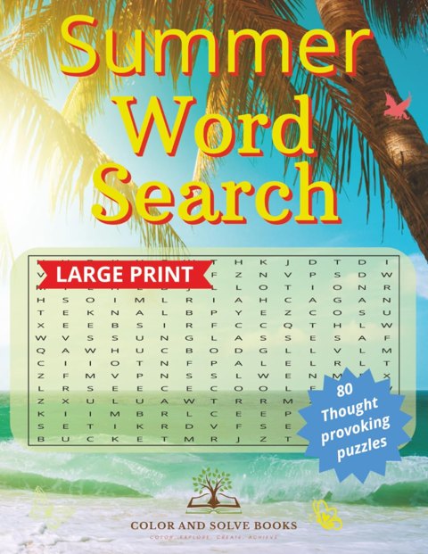 Summer Word Search Puzzle Book cover
