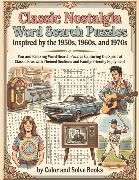 Classic Nostalgia Word Search Puzzles cover