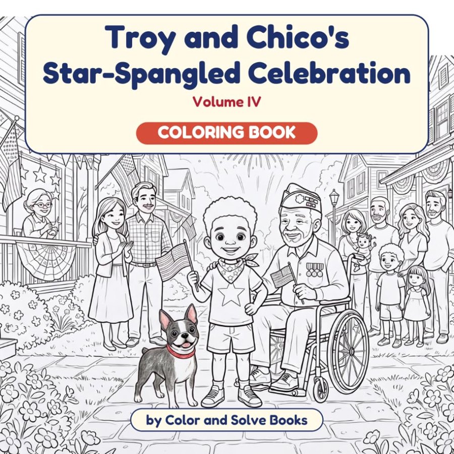 Star-Spangled Celebration Coloring Book cover