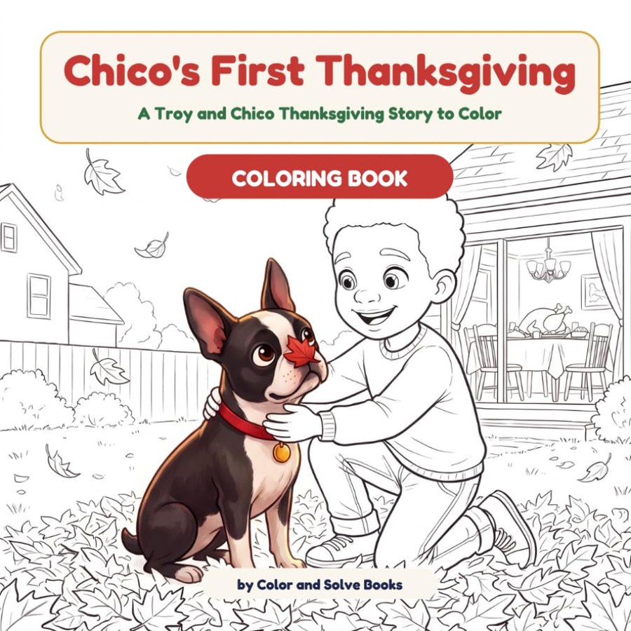 Chico’s First Thanksgiving Coloring Book cover