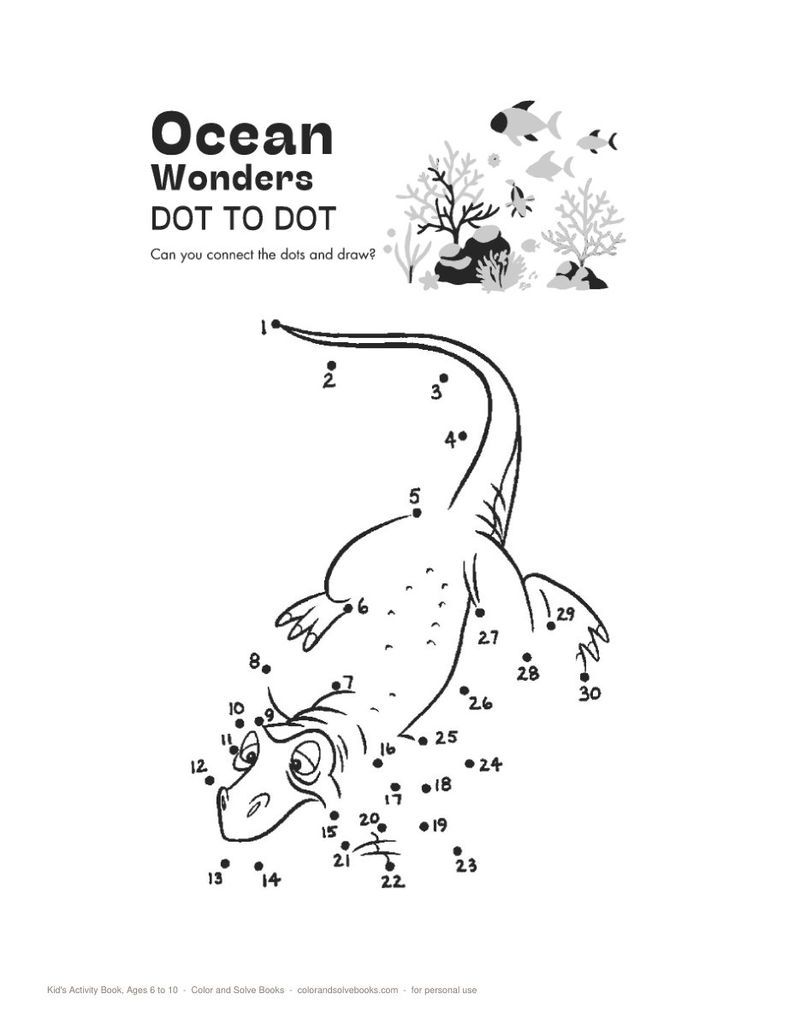 Page sample 3 from Kid’s Activity Book, Ages 6 to 10