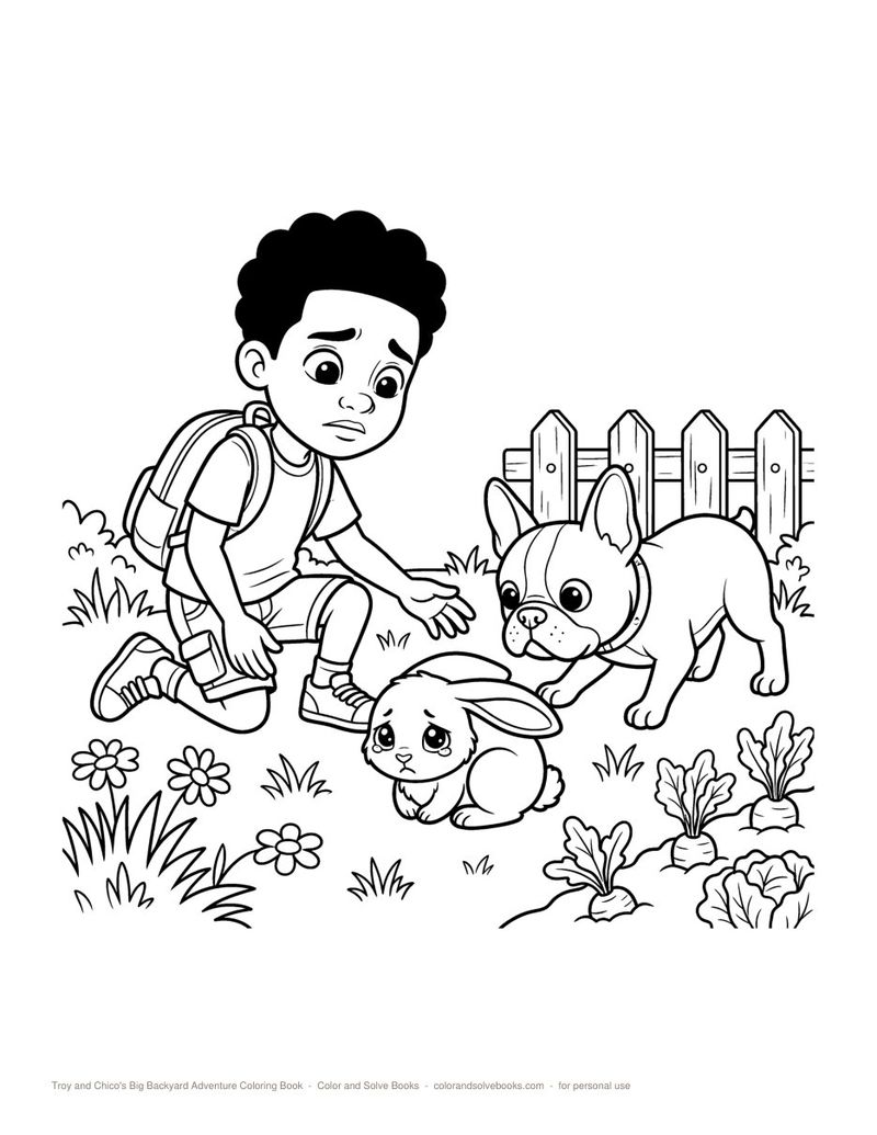 Page sample 1 from Big Backyard Adventure Coloring Book