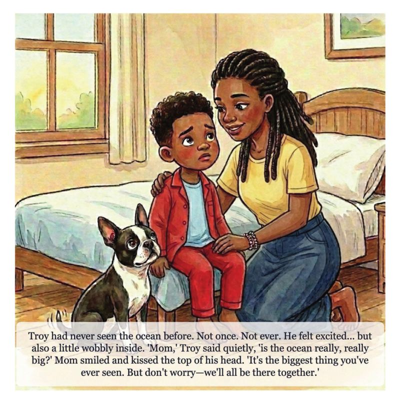 Page sample 1 from Troy and Chico’s Magical Beach Adventure