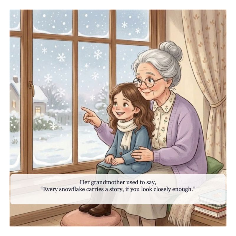 Page sample 1 from The Girl Who Hid Winter in Her Pocket