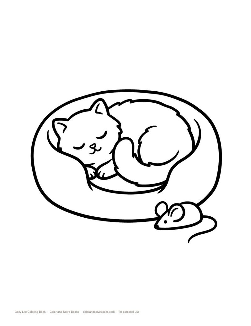 Page sample 2 from Cozy Life Coloring Book