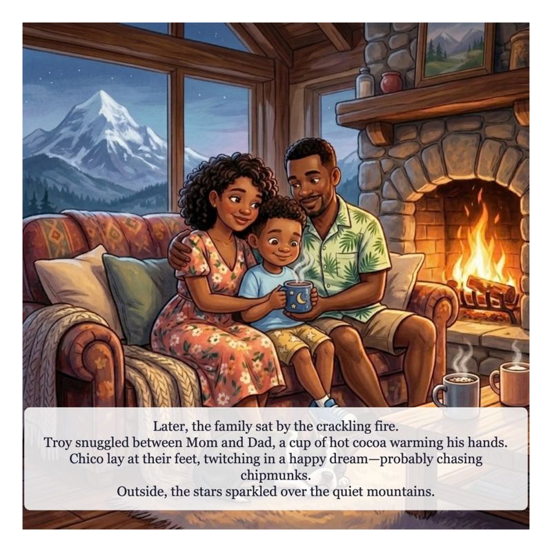 Page sample 3 from Troy and Chico’s Mountain Mystery