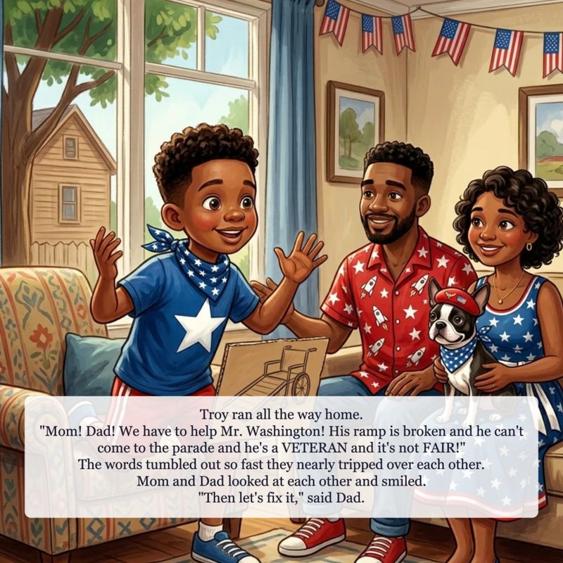 Page sample 1 from Troy and Chico’s Star-Spangled Celebration