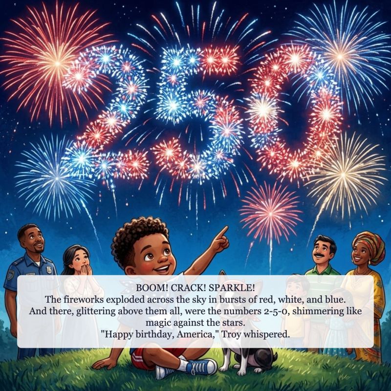 Page sample 3 from Troy and Chico’s Star-Spangled Celebration