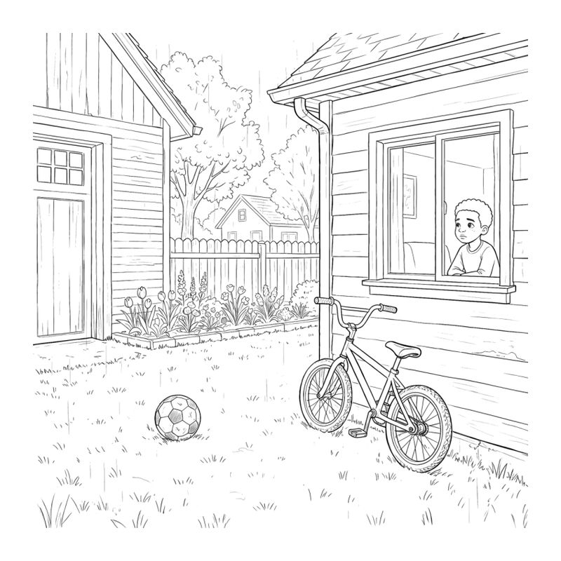 Page sample 1 from Troy and Chico’s First Hello Coloring Book